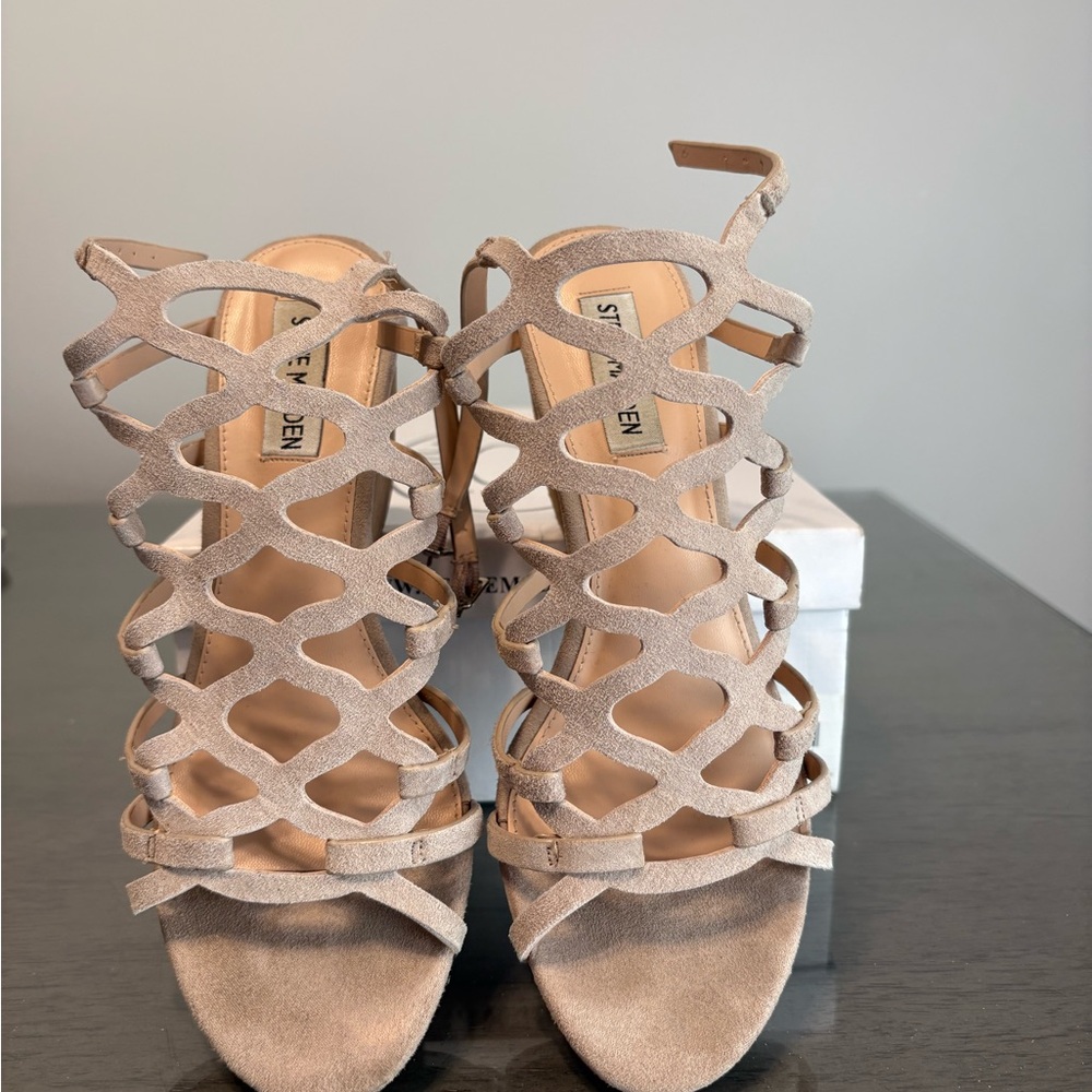 Steven by Steve Madden Beige Strappy Heels